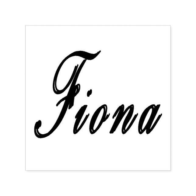 Fiona Name Logo, Self-inking Stamp (Design)