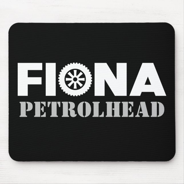 Fiona Petrol Head Mouse Pad (Front)