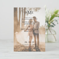 Fiona Photo Bold Monogram Modern Wedding