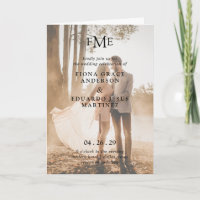 Fiona Photo Bold Monogram Modern Wedding
