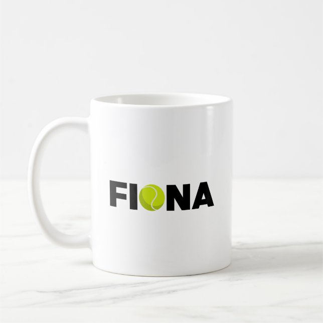 Fiona Tennis Coffee Mug (Left)