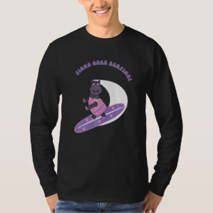 Fiona The Baby Hippo From Cincinnati Goes Surfing T-Shirt