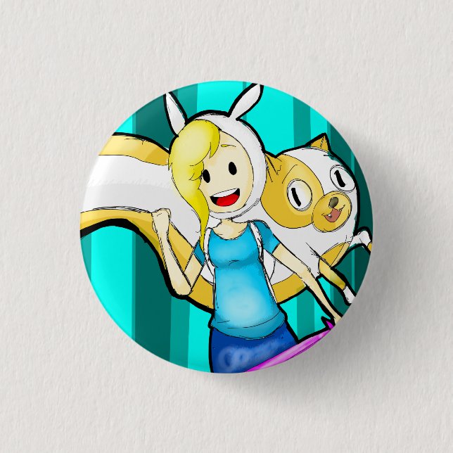 fionna cake 1 inch round button (Front)