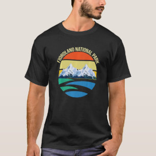 Fiordland National Park Souvenir New Zealand Mount T-Shirt