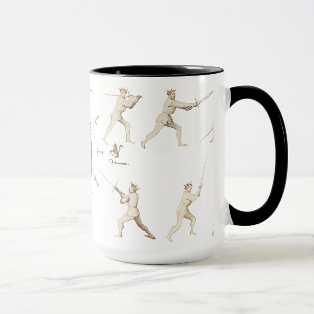 Fiore dei Liberi Coffee Mug (Right)
