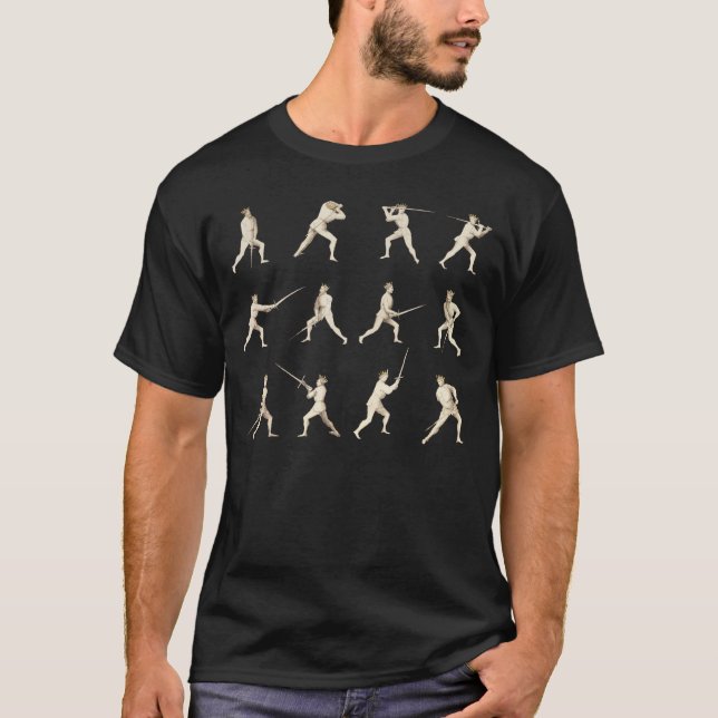 Fiore dei Liberi dark Poste (Guards) Tshir T-Shirt (Front)