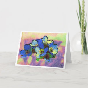 fiori azzurri card