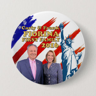 Fiorina First Family 2016 3 Inch Round Button