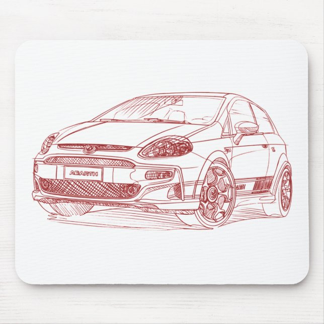 FiPuntoEvoAbarth 2011 Mouse Pad (Front)