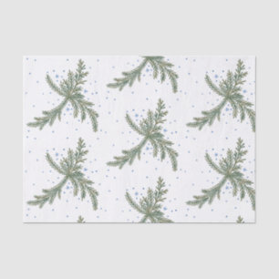 Fir Branches Winter Tissue Paper