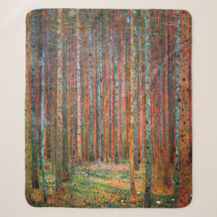 Fir Forest   Mr. Gustav Klimt   Sherpa Blanket