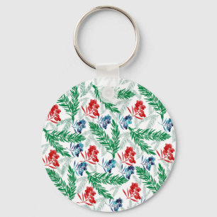Fir Tree Branches with Berries Keychain