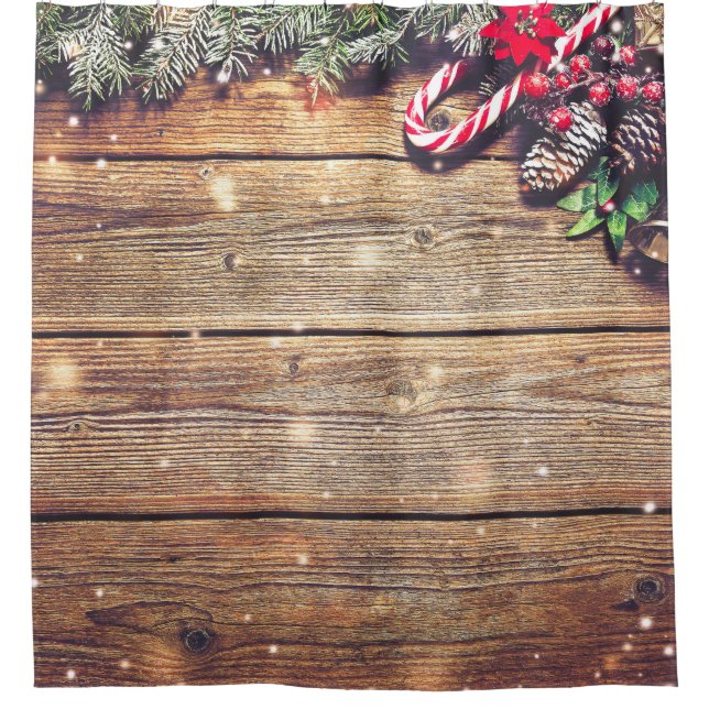 Fir Tree Christmas: Dark Wood Decoration (Front)