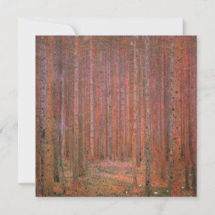 Fir Tree Forest (by Gustav Klimt) Card