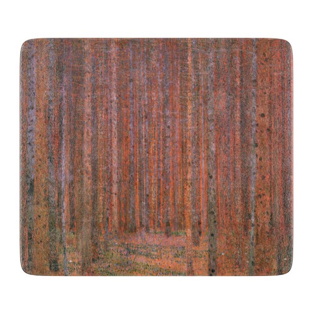 Fir Tree Forest (by Gustav Klimt) Cutting Board (Front)