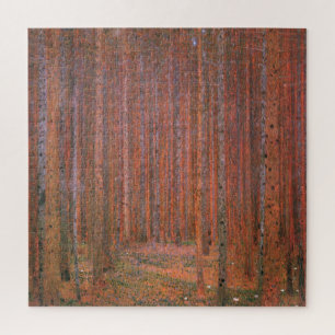Fir Tree Forest (by Gustav Klimt) Jigsaw Puzzle