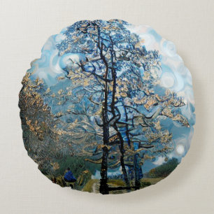FIR TREE ROUND PILLOW