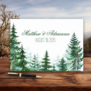 Fir Tree Wedding Guest Book