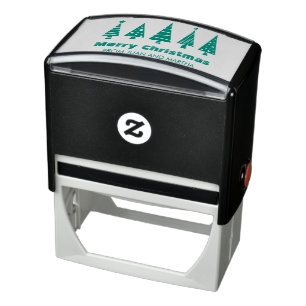 Fir Trees Christmas Self-Inking Rubber Stamp