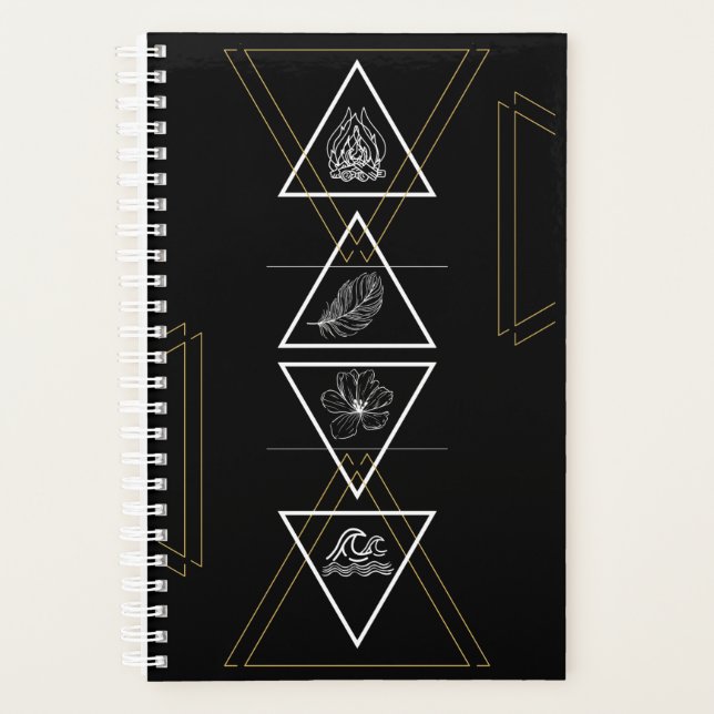 Fire Air Earth Water Elements Planner (Front)