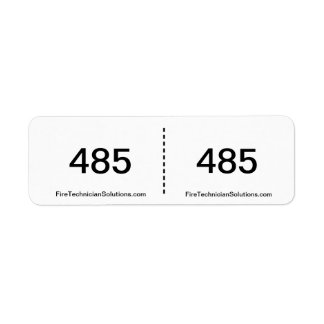 Fire Alarm Circuit Label- 485