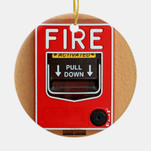 Fire Alarm Handle Ceramic Ornament