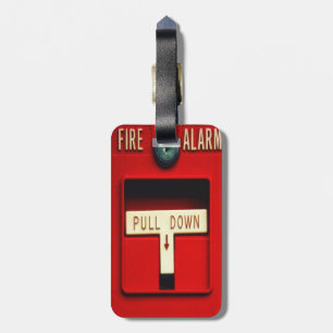 Fire alarm luggage tag