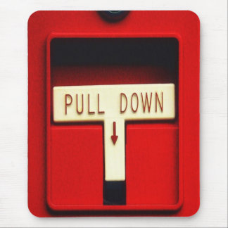 Fire alarm mouse pad