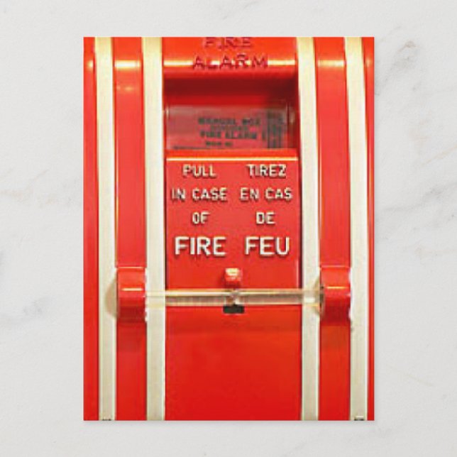 Fire alarm postcard (Front)