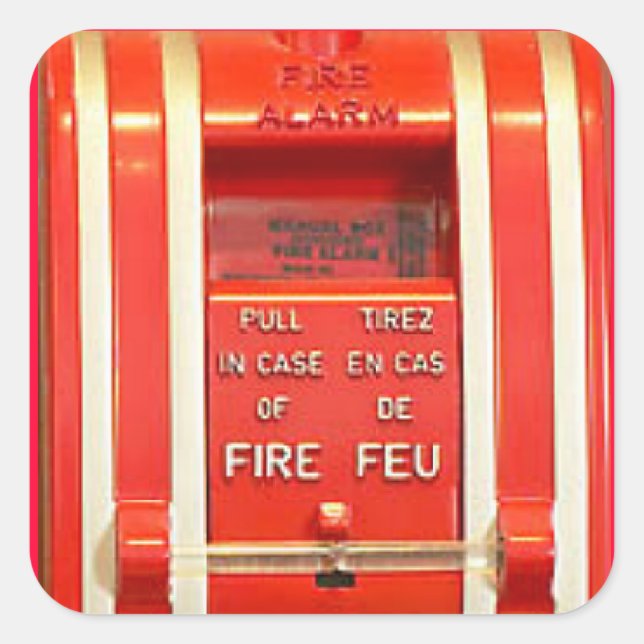 Fire alarm  Sticker (Front)