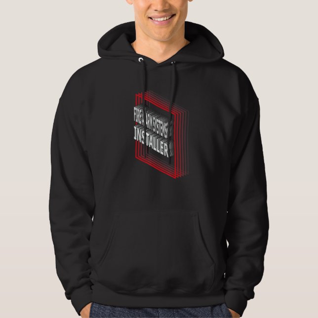 Fire Alarm Systems Installer Job Title Appreciatio Hoodie (Front)