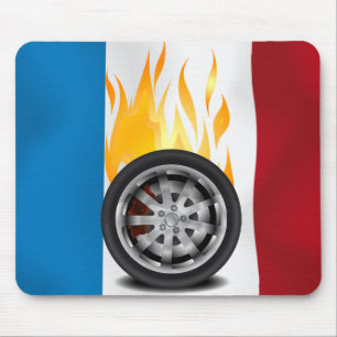 Fire, Alloy - France Mouse Pad