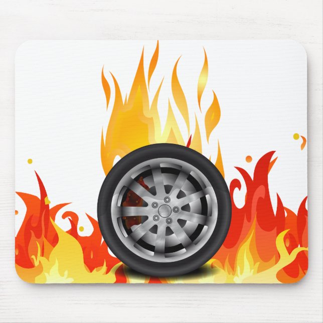 Fire, Alloy Mouse Pad (Front)