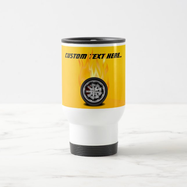 Fire, Alloy Travel Mug (Center)