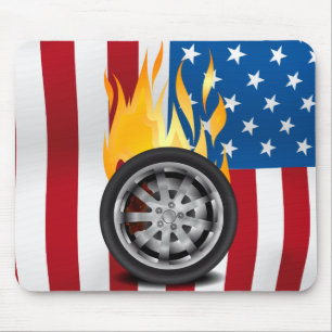 Fire, Alloy - USA Mouse Pad
