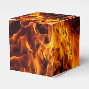 Fire and Flame Pattern Favor Box