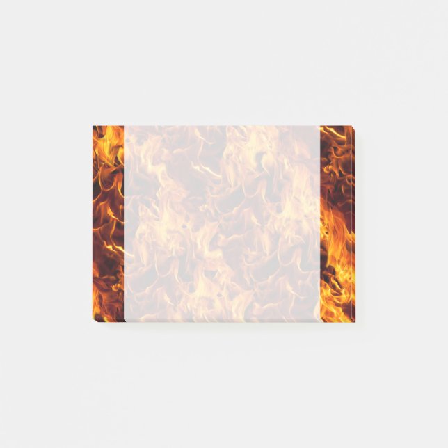Fire and Flame Pattern Post-it Notes (Front)