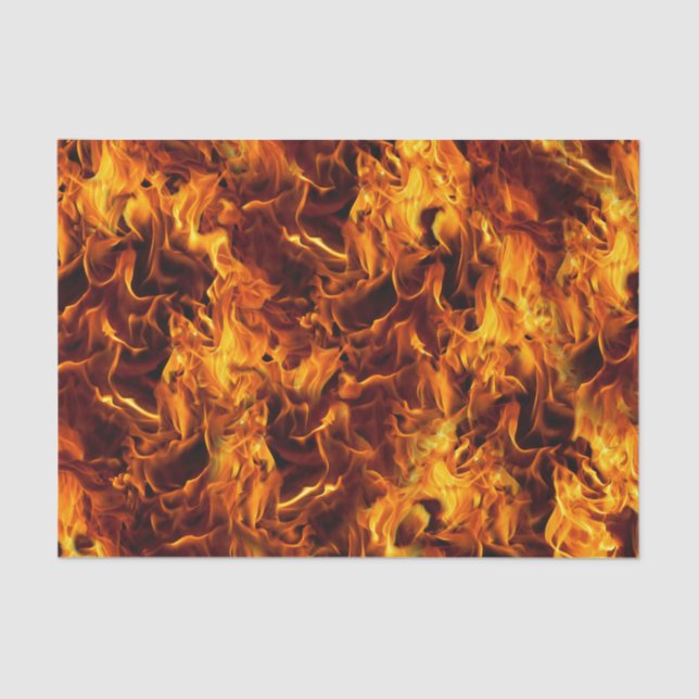 Fire and Flame Pattern Tissue Paper (Front)