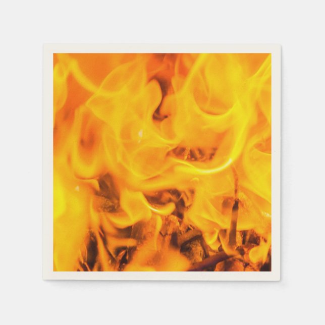 Fire and flames napkin (Front)