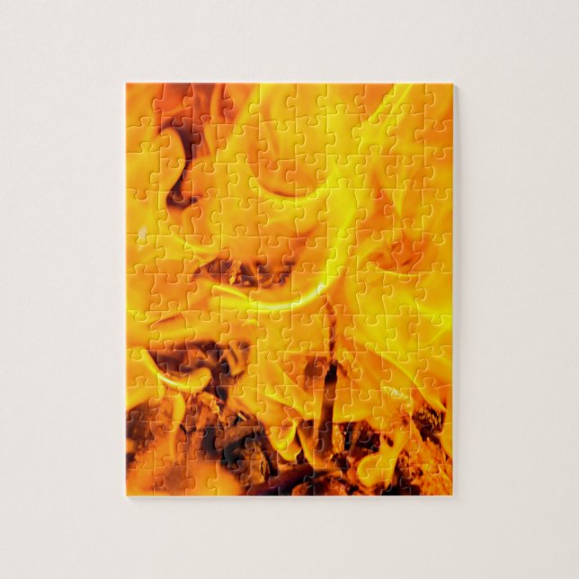 Fire And Flames Pattern Jigsaw Puzzle (Vertical)