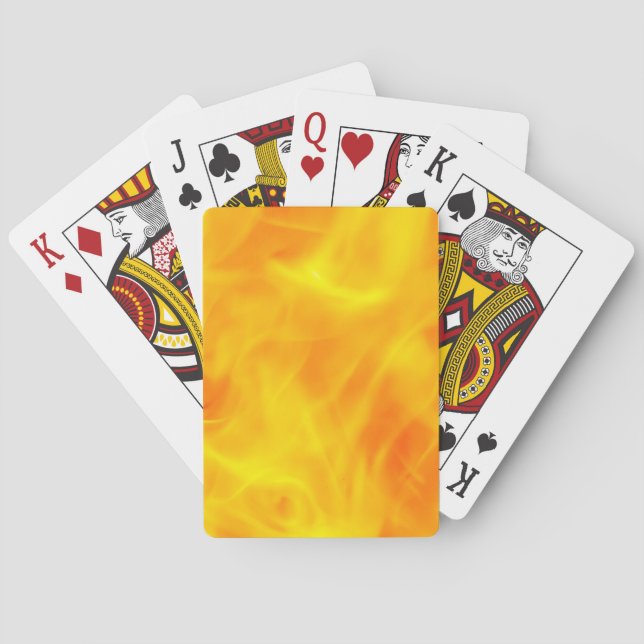 Fire and flames playing cards (Back)
