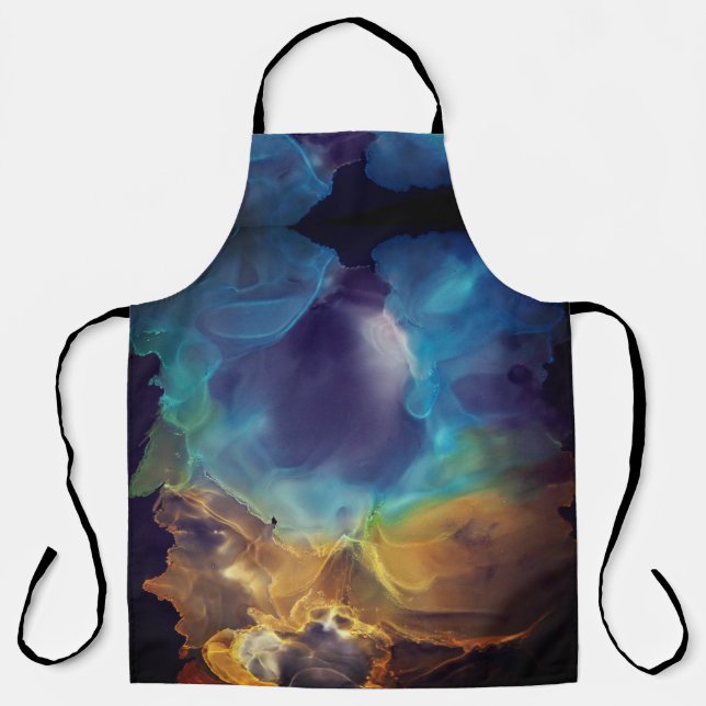 Fire and Ice abstract Nebula  Apron (Front)