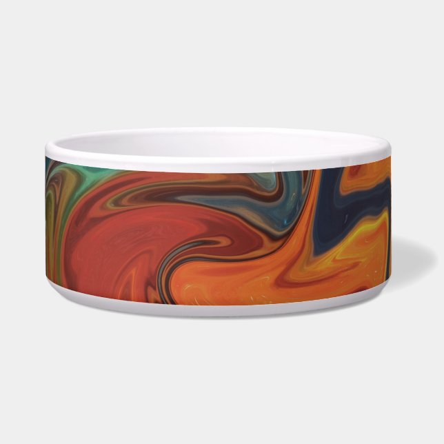 fire and ice cat food bowl (Front)
