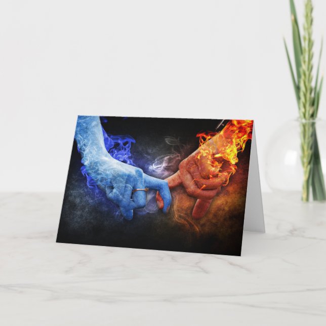 Fire and Ice Love Card (Front)