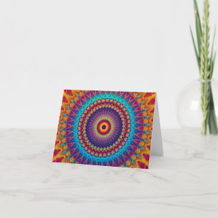 Fire and Ice mandala Card