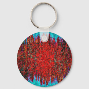Fire and ice texture keychain