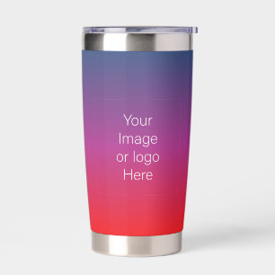 Fire And Ice Traveller Gradient Personalize Insulated Tumbler