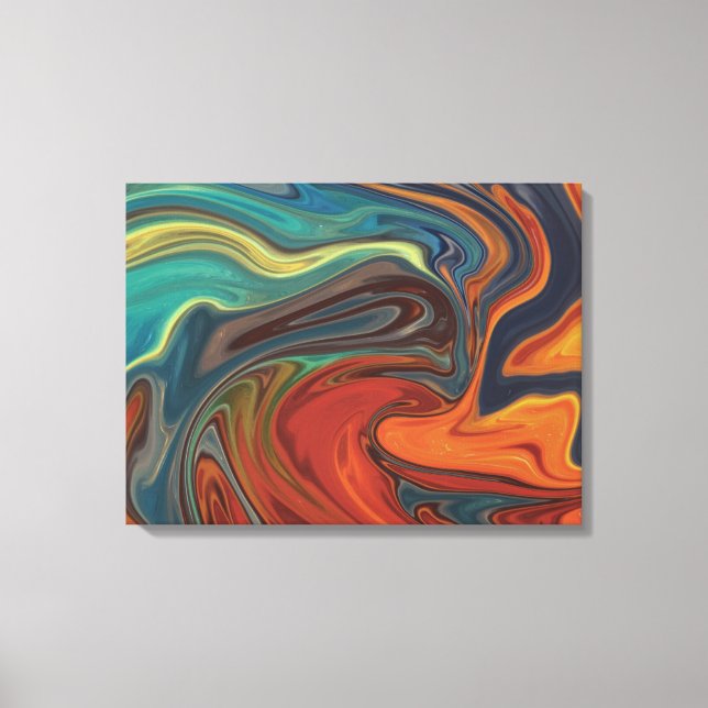fire and ice wrapped canvas (Front)