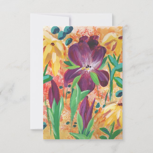 Fire and Iris note cards (Front)