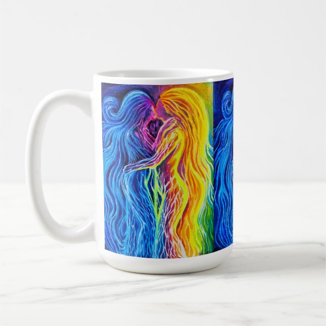 Fire and water coffee mug (Left)